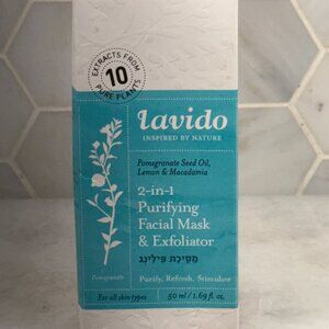 Lavido - Natural 2-in-1 Purifying Facial Mask + Exfoliator | Purify, Refresh